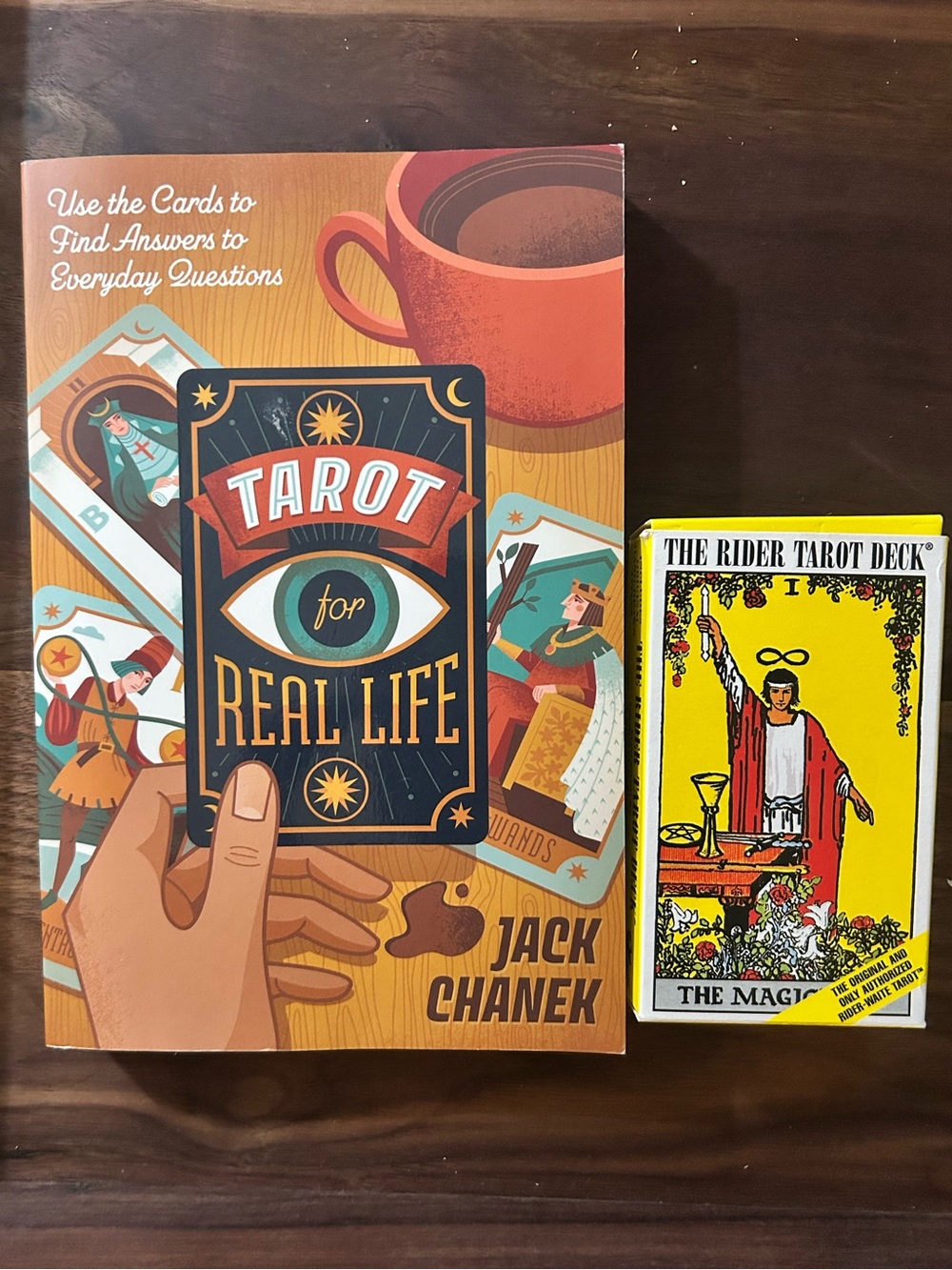 Rider Waite Tarot Deck and Jack Chanek Book